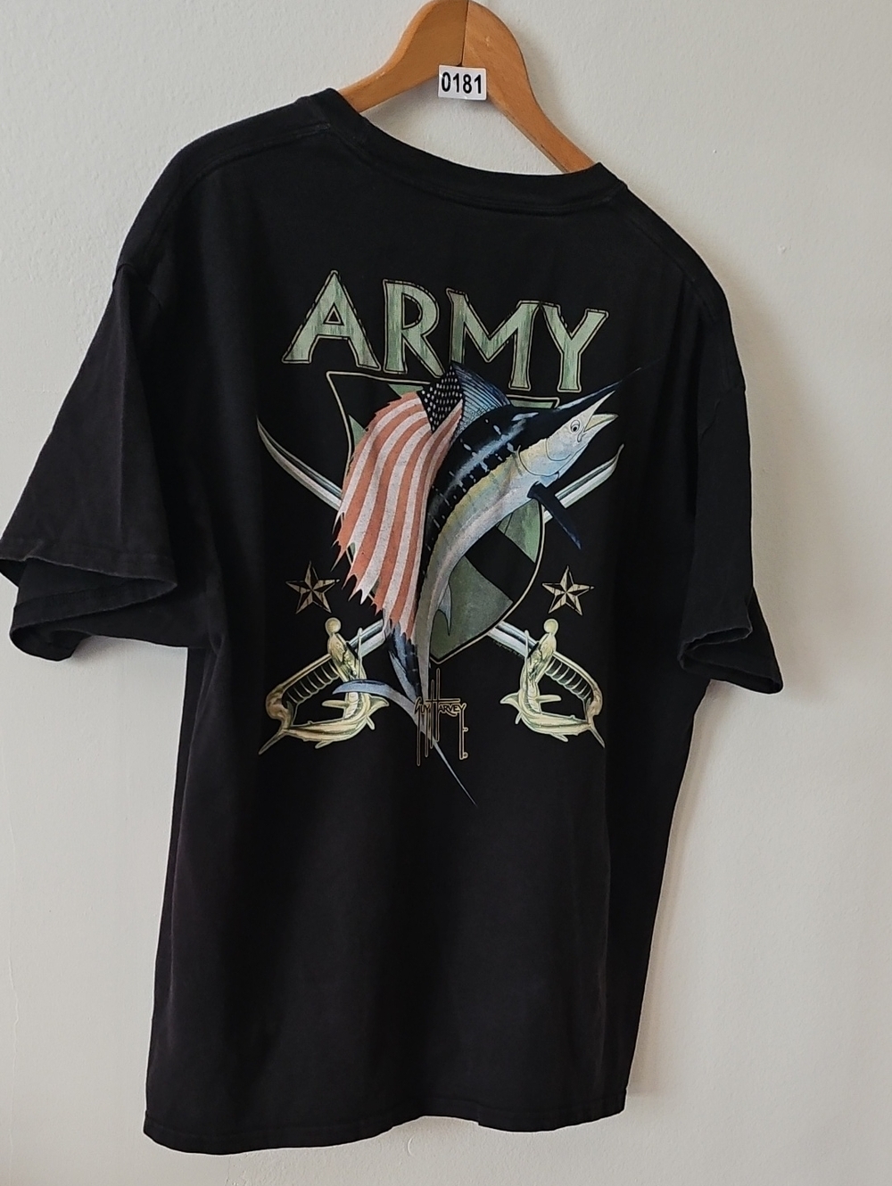 Guy Harvey Army Marlin Graphic Pocket T-Shirt 181